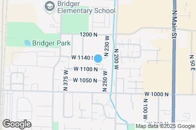 Map image of the property - 267 West 1100 North