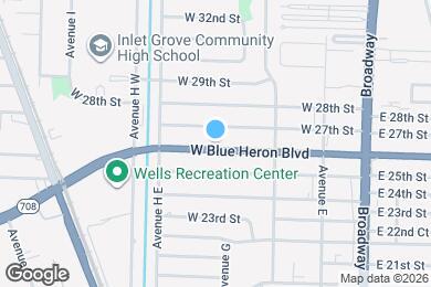 Map image of the property - 340 W Blue Heron Blvd