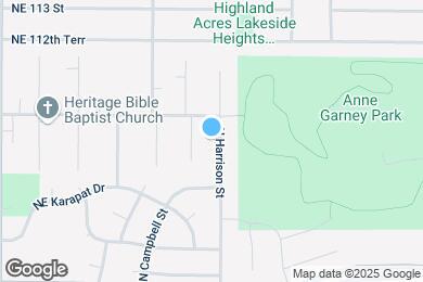 Map image of the property - 11032 N Harrison St