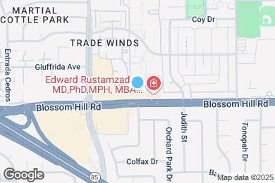 Map image of the property - Blossom Valley Senior Apartments