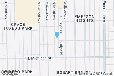 Map image of the property - 729 N Bosart Ave