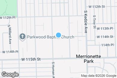 Map image of the property - 3337 W 114th St