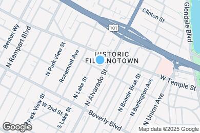 Map image of the property - 301 N Alvarado St