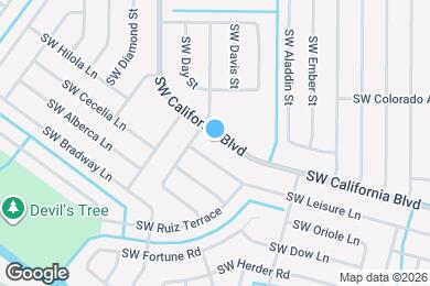 Map image of the property - 1580 SW California Blvd