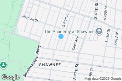 Map image of the property - 321 S 43rd St