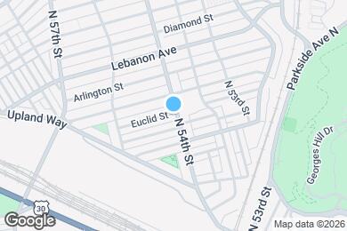 Map image of the property - 5400 Euclid St