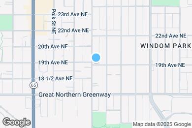 Map image of the property - 1901 -2301 Fillmore Street NE Minneapolis, MN 55418