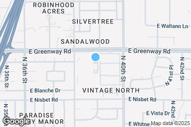 Map image of the property - 3845 E Greenway Rd