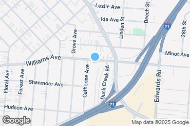 Map image of the property - 2537 Williams Ave