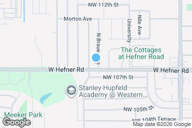 Map image of the property - 10905 N Brauer Ave