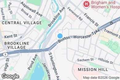 Map image of the property - 891 Huntington Ave