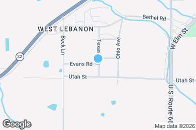 Map image of the property - 609 Texas Ave