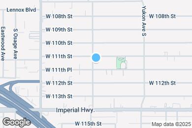 Map image of the property - 11116 Doty Ave