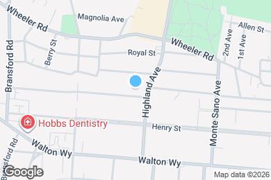 Map image of the property - 2701 Oakland Ave