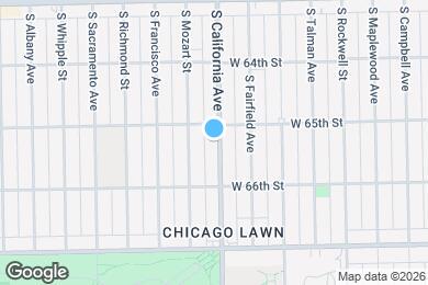 Map image of the property - 6512 S California Ave
