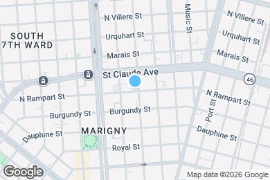 Map image of the property - 2335 N Rampart St