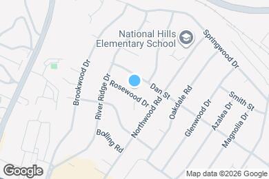 Map image of the property - 2709 Rosewood Dr