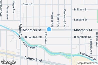 Map image of the property - 13046 MOORPARK ST