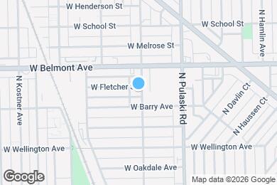 Map image of the property - 4101 W Fletcher St