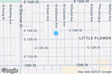 Map image of the property - 1308 N Gladstone Ave