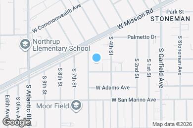 Map image of the property - 503 W Linda Vista Ave