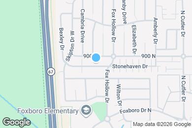 Map image of the property - 1062 W Stonehaven Dr
