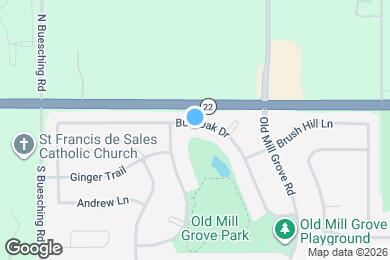 Map image of the property - 735 Burr Oak Dr