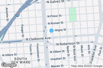 Map image of the property - 1618 Marigny St