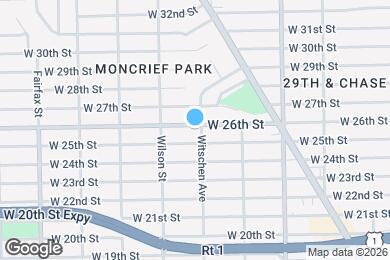 Map image of the property - 1480 W 26th St