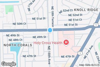 Map image of the property - 4910 NE 18th Ave