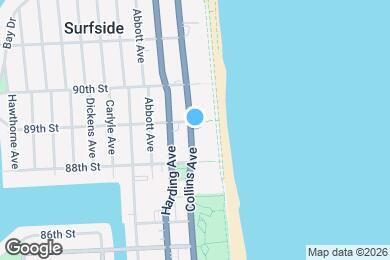Map image of the property - 8877 Collins Ave