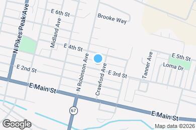 Map image of the property - 521 E 3rd St