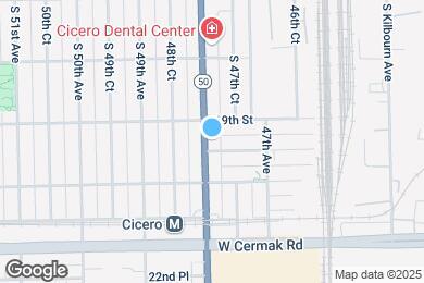 Map image of the property - 1911 S Cicero Ave