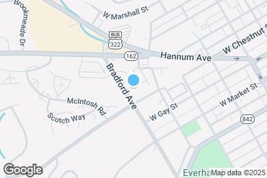 Map image of the property - Bradford Hall