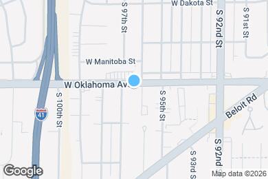 Map image of the property - 9611 W Oklahoma Ave