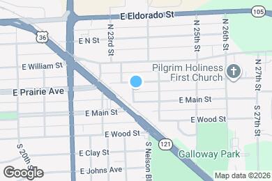 Map image of the property - 132 N 23rd Pl