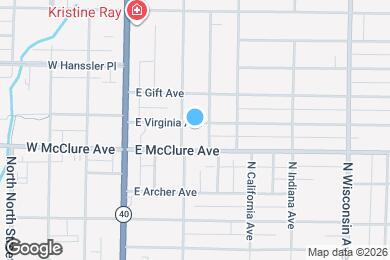 Map image of the property - 306 E Virginia Ave