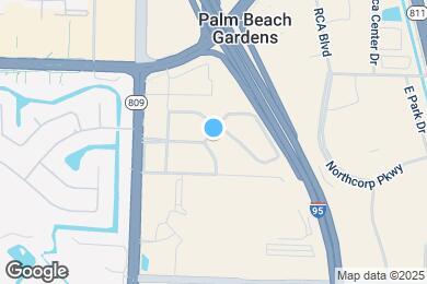 Map image of the property - Palm Beach Gardens Apartments