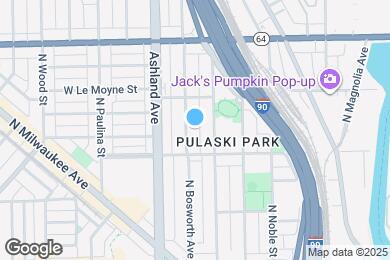 Map image of the property - 1425 N Bosworth Ave