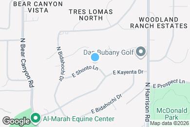 Map image of the property - 9291 E Shonto Ln