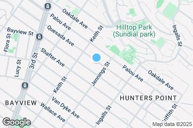 Map image of the property - 1431 Quesada Ave