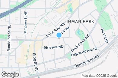Map image of the property - 825 Ashland Ave NE