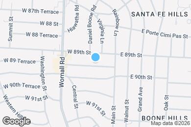 Map image of the property - 110 W 89 Terrace