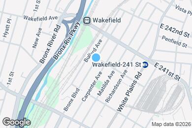 Map image of the property - 4568 Bronx Blvd
