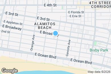 Map image of the property - 1424 E Broadway