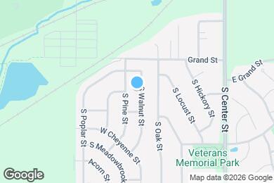 Map image of the property - 568 S Walnut St