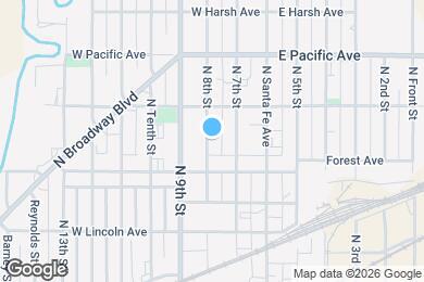 Map image of the property - 722 N 8th St