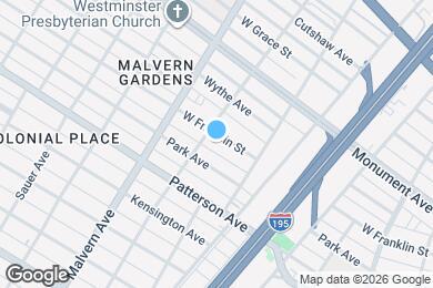 Map image of the property - 3921 W Franklin St