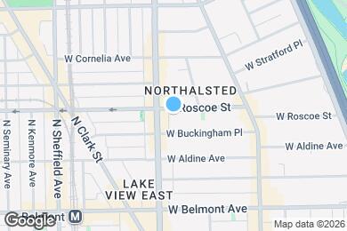 Map image of the property - 729 W Roscoe St