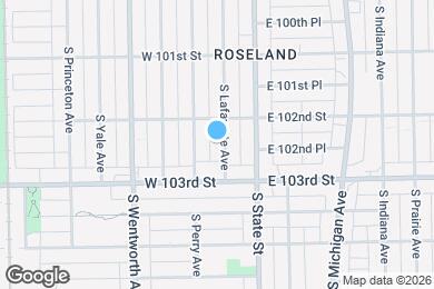 Map image of the property - 10222 S Lafayette Ave